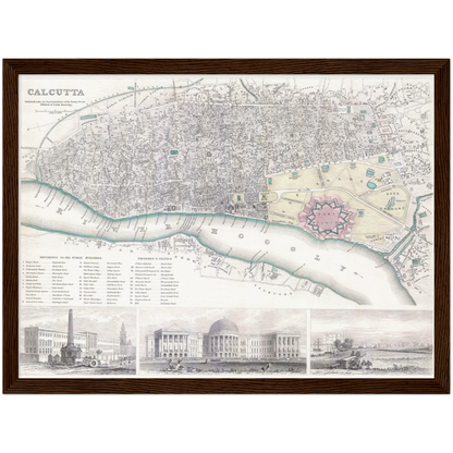 Historical city map  Test product horizontal 3 sizes