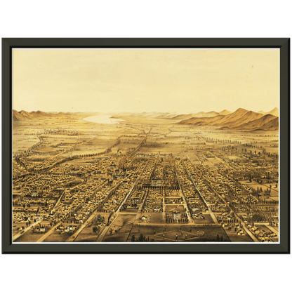Historical city map  Test product horizontal 3 sizes