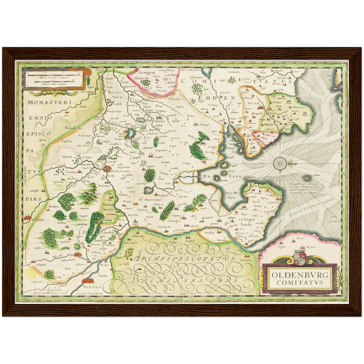 Historical city map  Test product horizontal 3 sizes