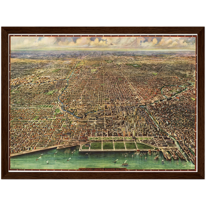 Historical city map  Test product horizontal 3 sizes
