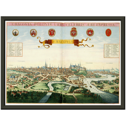 Historical city map  Test product horizontal 3 sizes