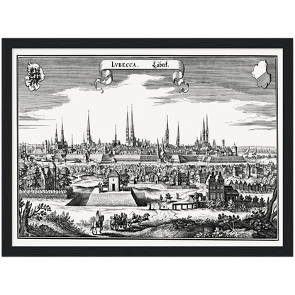 Historical city map  Test product horizontal 3 sizes