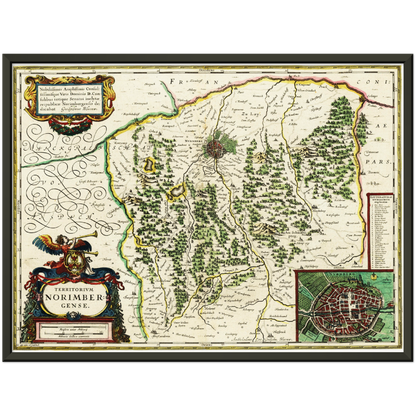 Historical city map  Test product horizontal 3 sizes