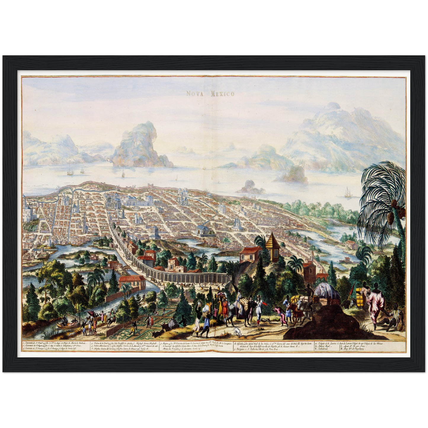 Historical city map  Test product horizontal 3 sizes