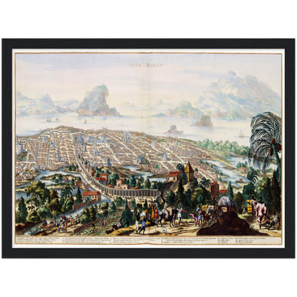 Historical city map  Test product horizontal 3 sizes