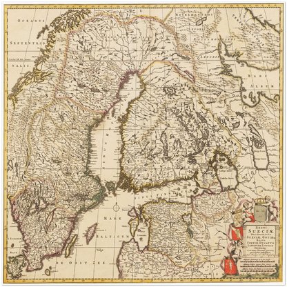 Historical city map  Test product horizontal 3 sizes