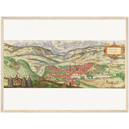 Historical city map  Test product horizontal 3 sizes