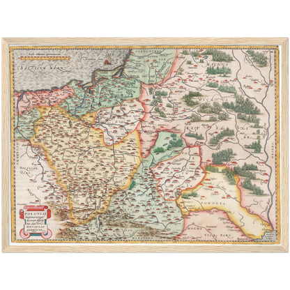 Historical city map  Test product horizontal 3 sizes