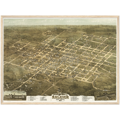 Historical city map  Test product horizontal 3 sizes