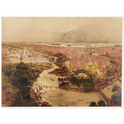 Historical city map  Test product horizontal 3 sizes