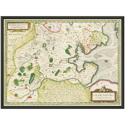 Historical city map  Test product horizontal 3 sizes