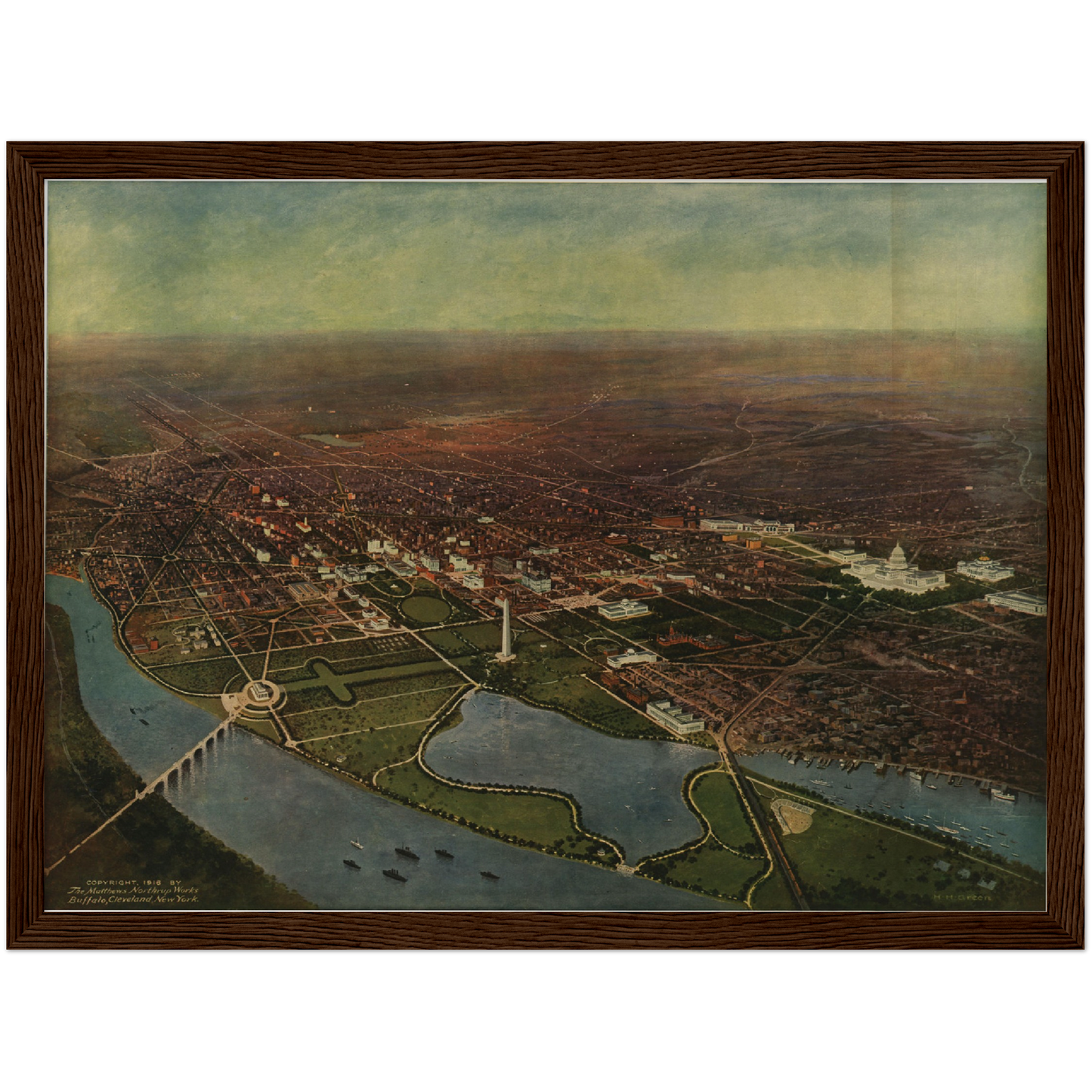 Historical city map  Test product horizontal 3 sizes