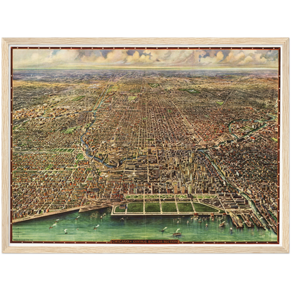 Historical city map  Test product horizontal 3 sizes