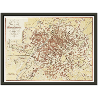 Historical city map  Test product horizontal 3 sizes