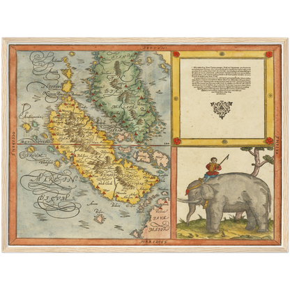 Historical city map  Test product horizontal 3 sizes