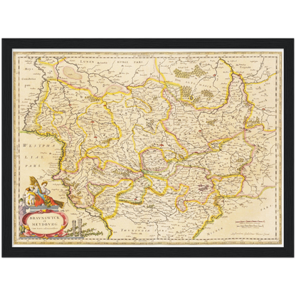 Historical city map  Test product horizontal 3 sizes