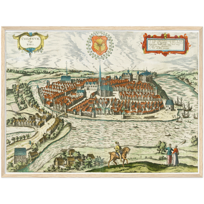 Historical city map  Test product horizontal 3 sizes