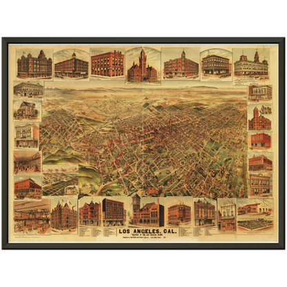 Historical city map  Test product horizontal 3 sizes