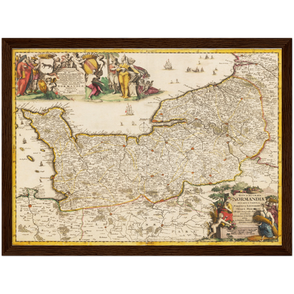 Historical city map  Test product horizontal 3 sizes