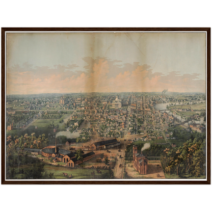 Historical city map  Test product horizontal 3 sizes