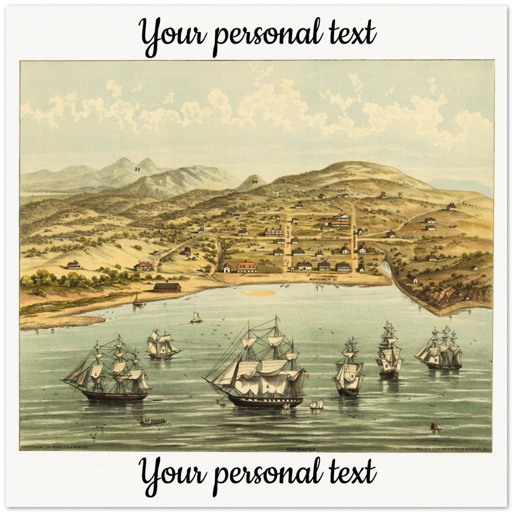 Personalisierte historische amerikanische Stadtansichten