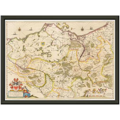 Historical city map  Test product horizontal 3 sizes