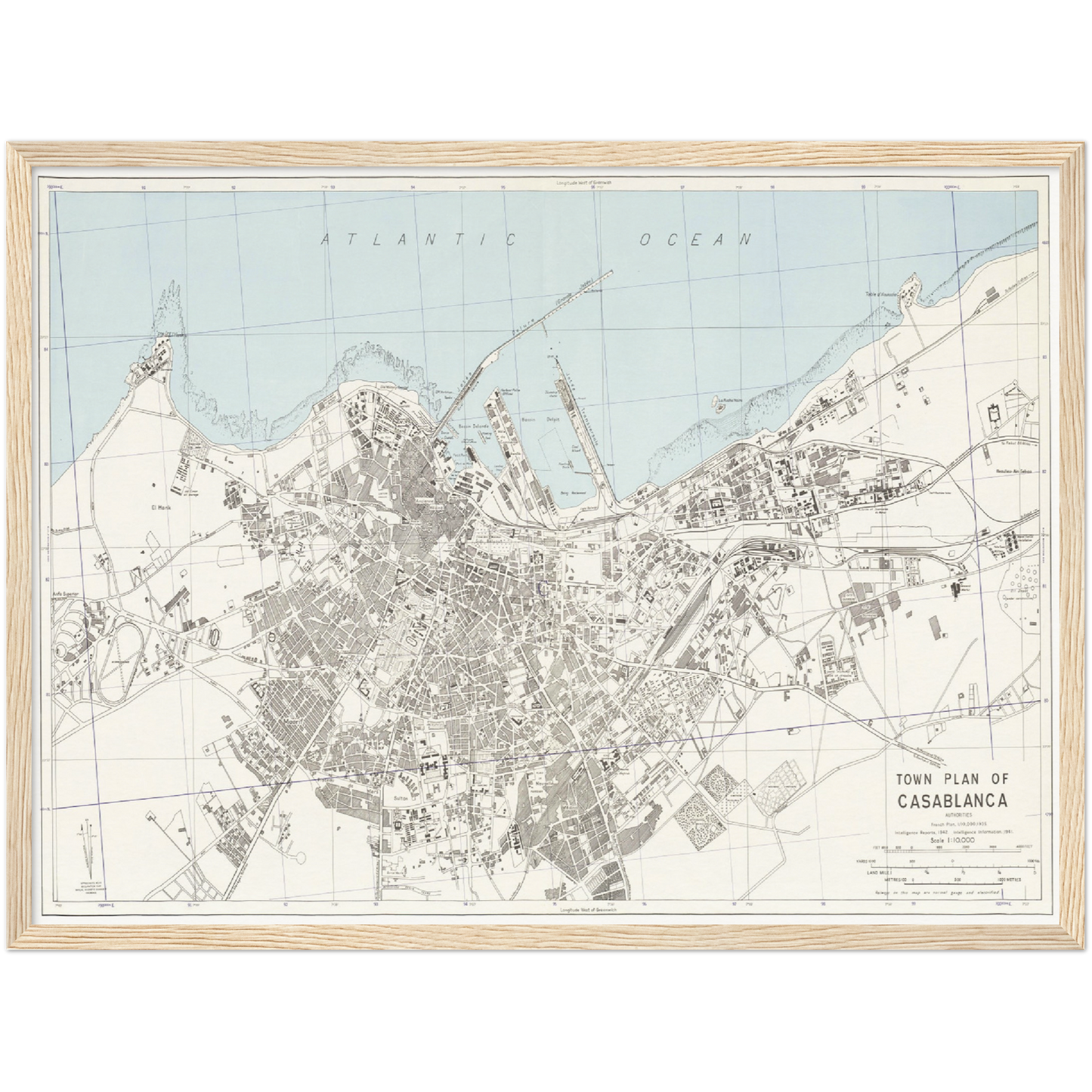Historical city map  Test product horizontal 3 sizes