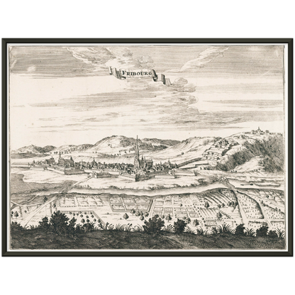 Historical city map  Test product horizontal 3 sizes