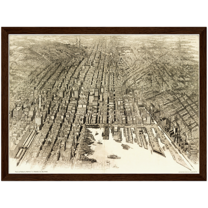 Historical city map  Test product horizontal 3 sizes