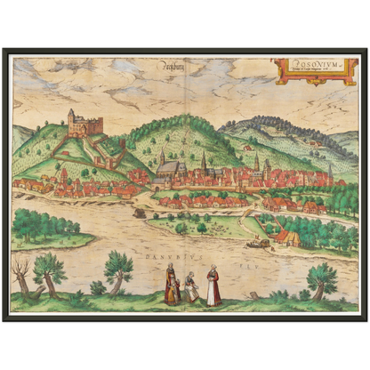 Historical city map  Test product horizontal 3 sizes