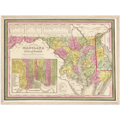 Historical city map  Test product horizontal 3 sizes