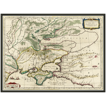 Historical city map  Test product horizontal 3 sizes