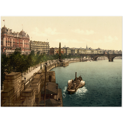 London Themse um 1895