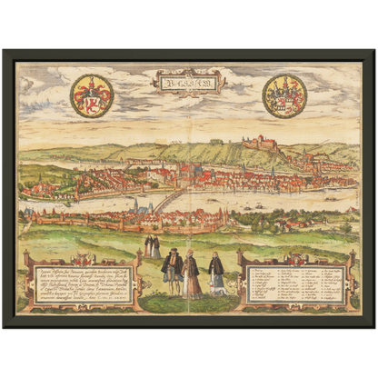 Historical city map  Test product horizontal 3 sizes