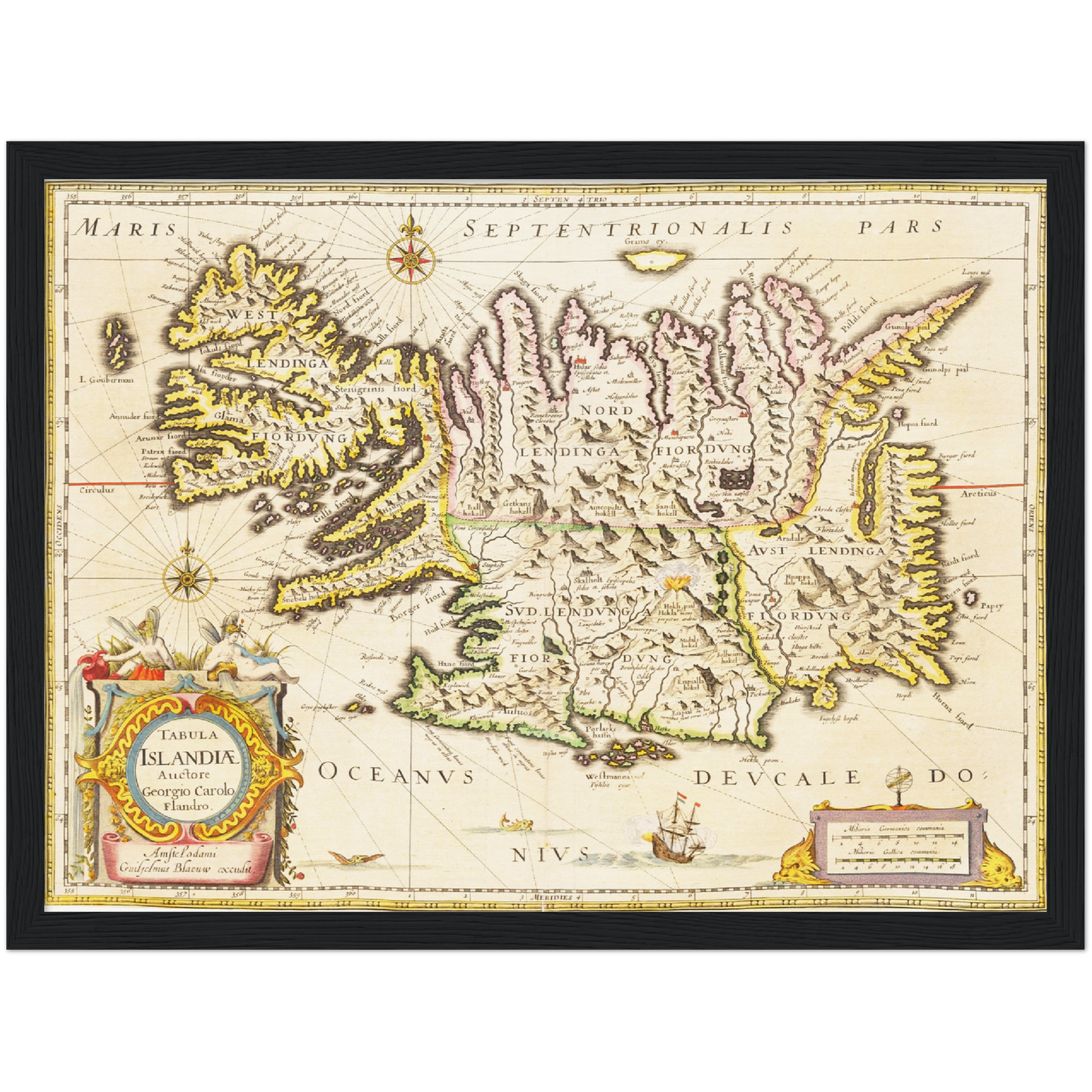 Historical city map  Test product horizontal 3 sizes