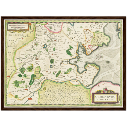 Historical city map  Test product horizontal 3 sizes