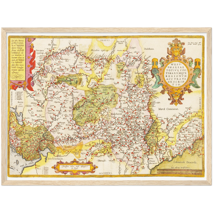 Historical city map  Test product horizontal 3 sizes