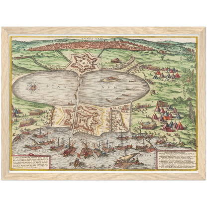 Historical city map  Test product horizontal 3 sizes