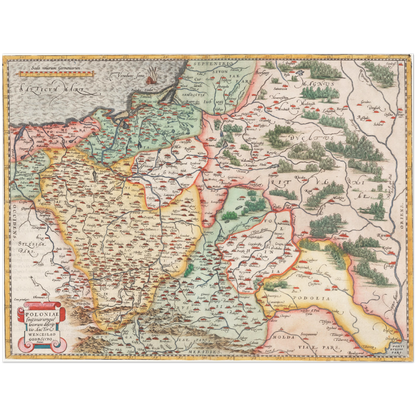 Historical city map  Test product horizontal 3 sizes