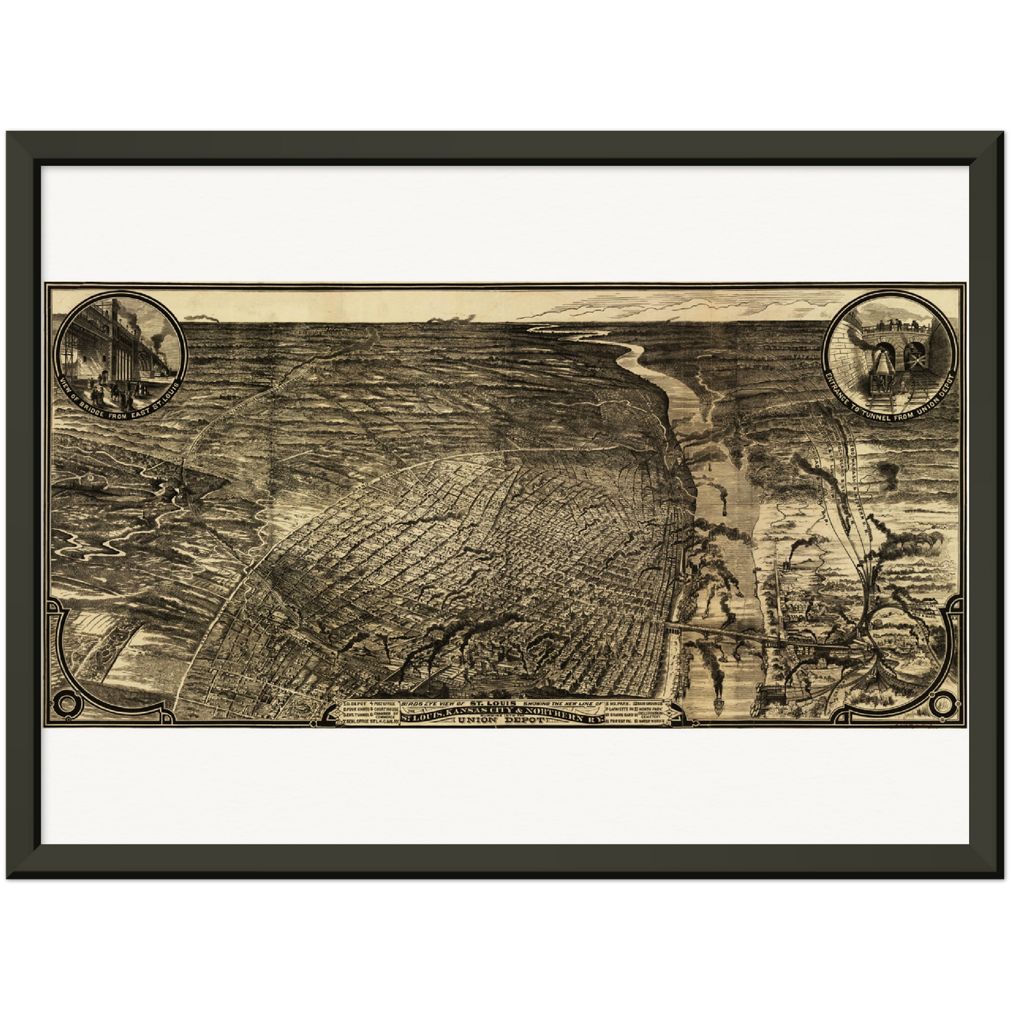 Historical city map  Test product horizontal 3 sizes