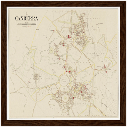 Historical city map  Test product horizontal 3 sizes