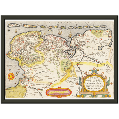 Historical city map  Test product horizontal 3 sizes