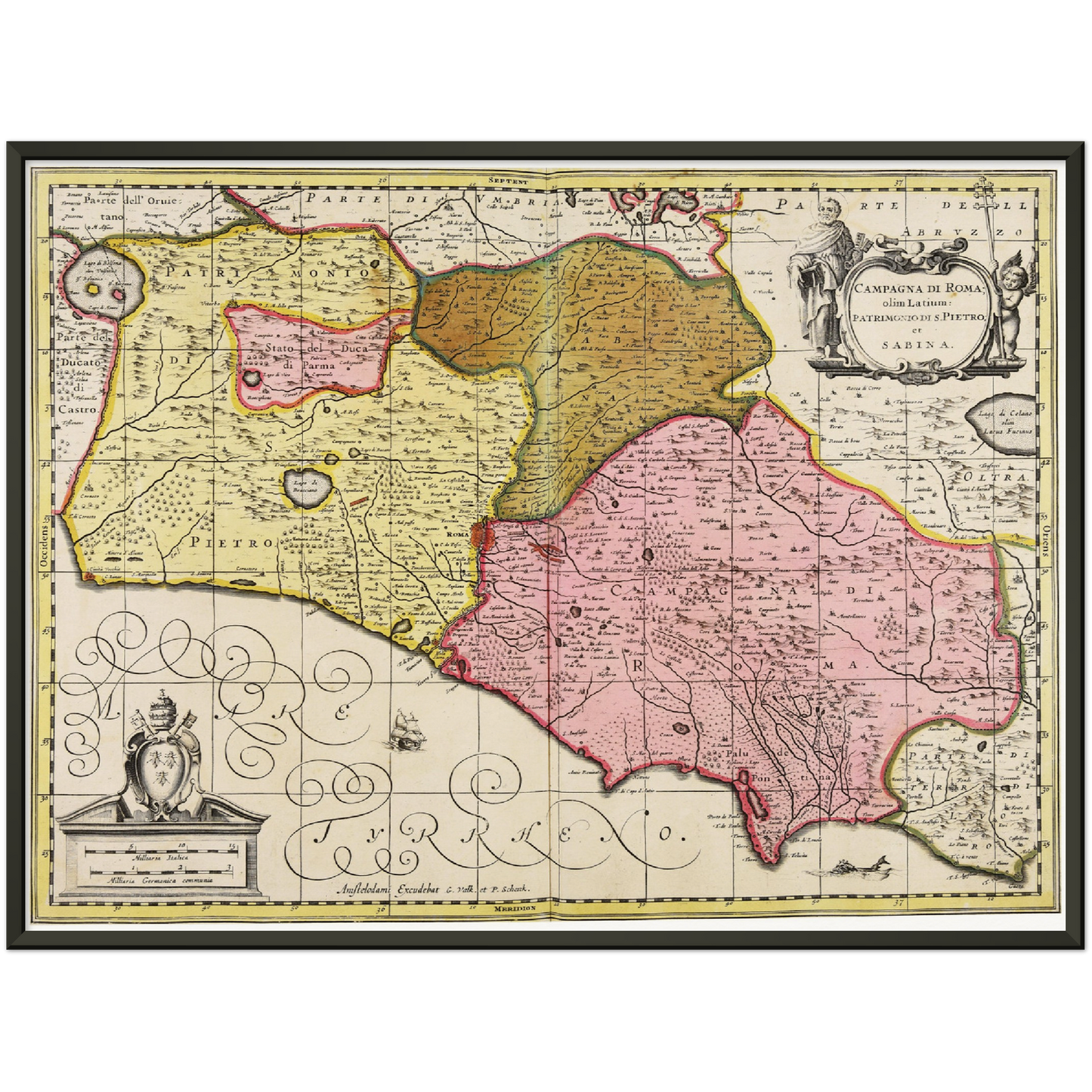 Historical city map  Test product horizontal 3 sizes