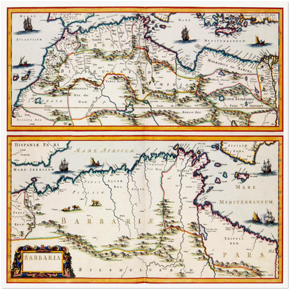 Historical city map  Test product horizontal 3 sizes