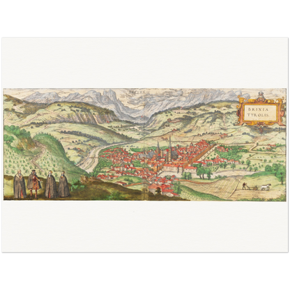 Historical city map  Test product horizontal 3 sizes