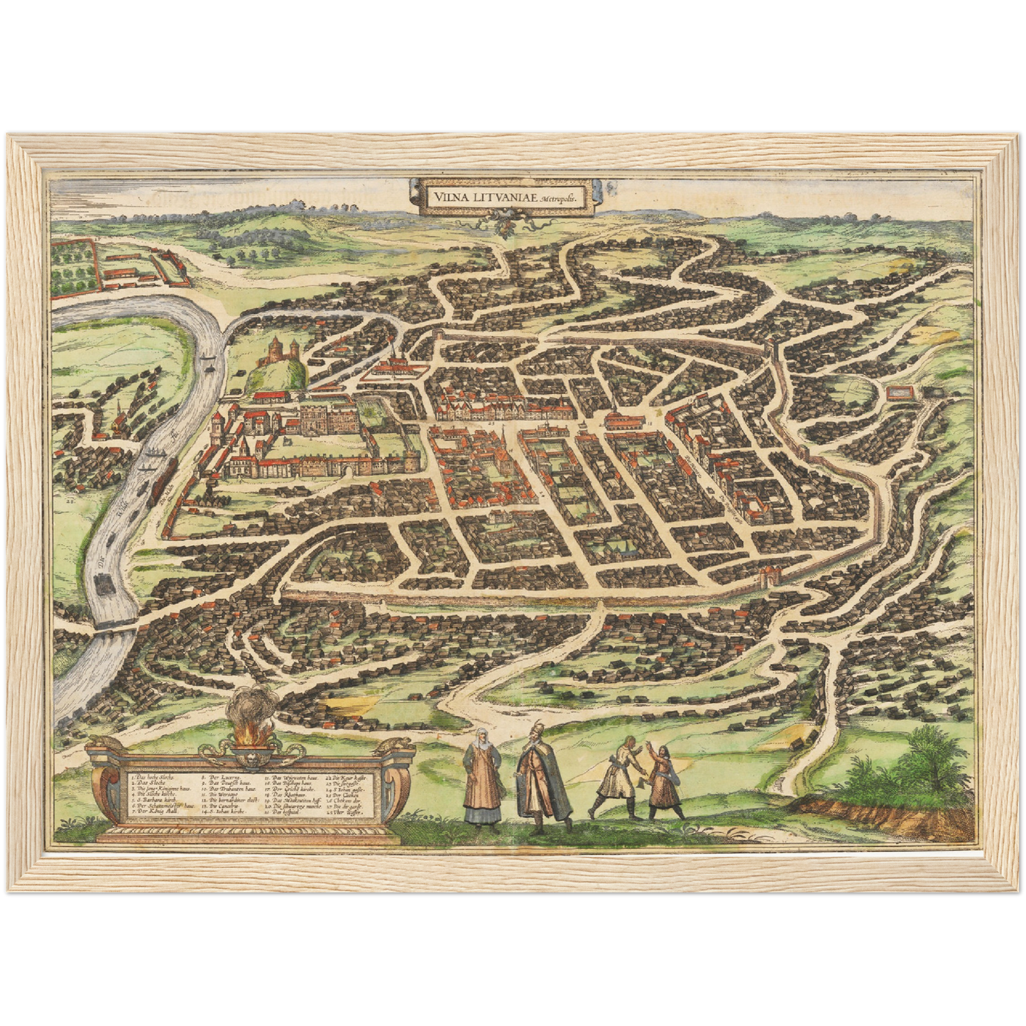 Historical city map  Test product horizontal 3 sizes