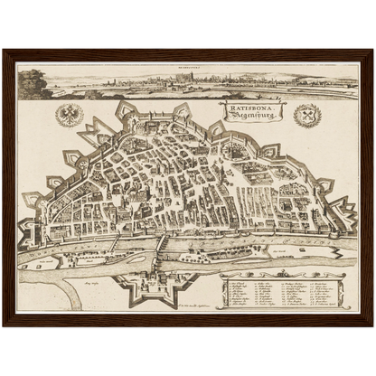 Historical city map  Test product horizontal 3 sizes