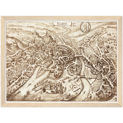 Historical city map  Test product horizontal 3 sizes