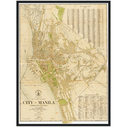 Historical city map  Test product horizontal 3 sizes