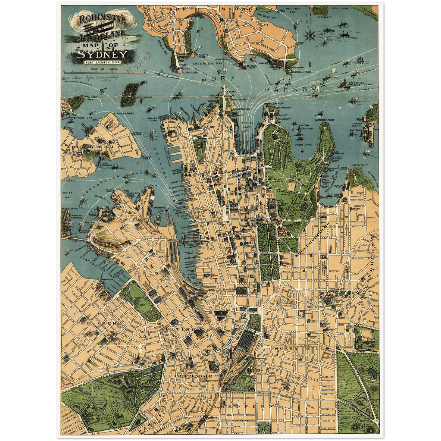 Historical city map  Test product horizontal 3 sizes